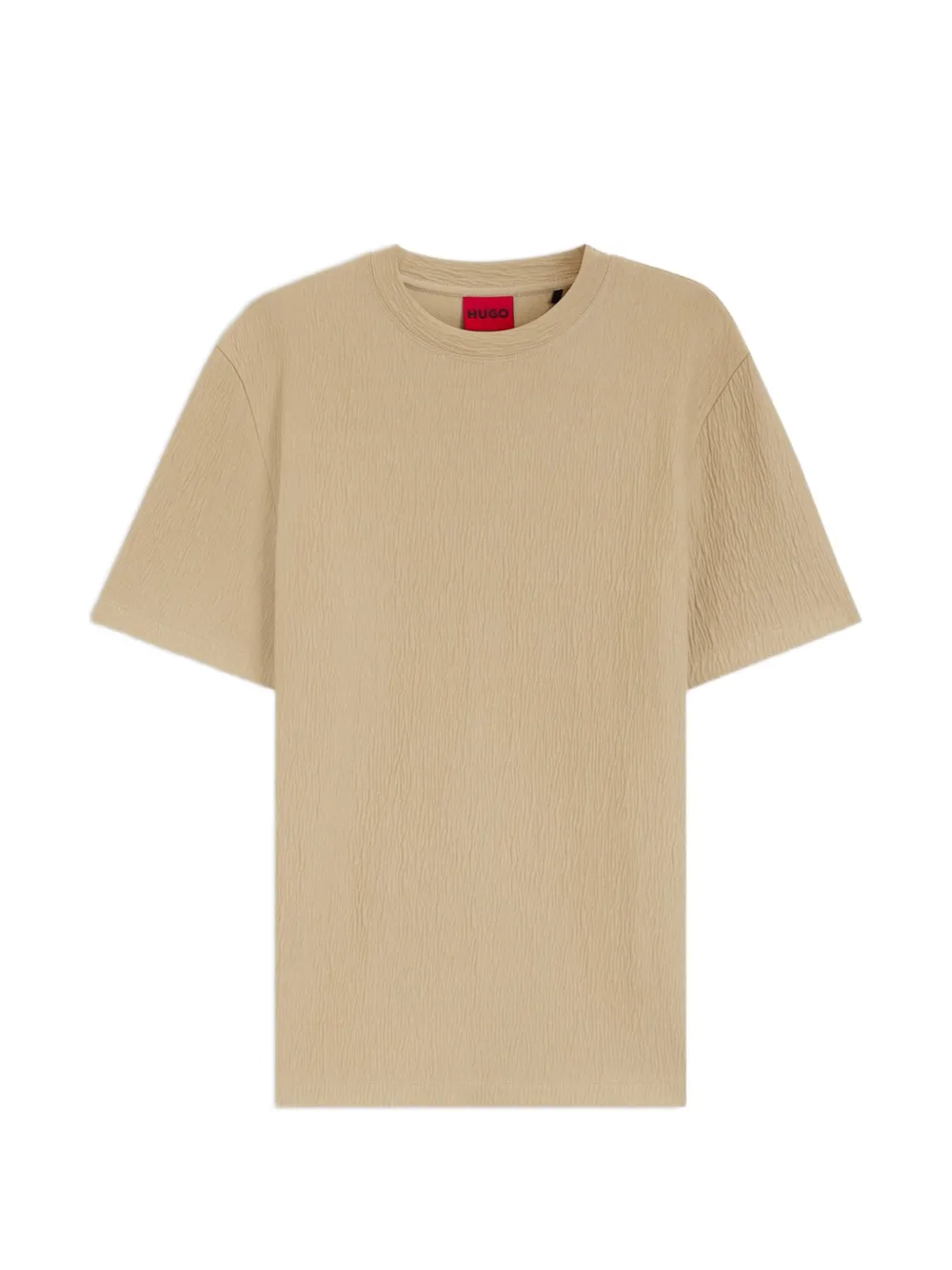 HUGO t-shirt à effet froissé - Tons neutres