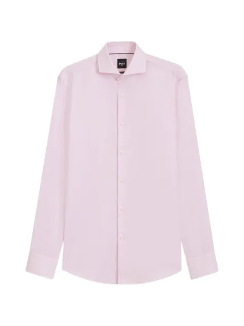 BOSS one slim-fit shirt in wrinkle-resistant Oxford cotton