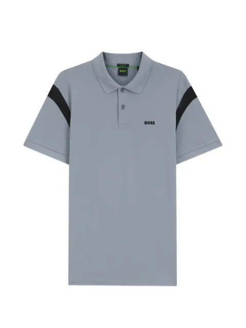 BOSS Paddy contrast-panel polo shirt