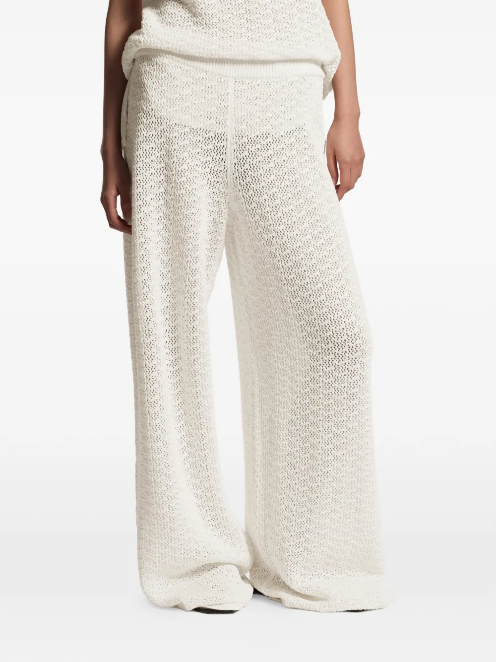 BOSS Gehaakte broek Beige