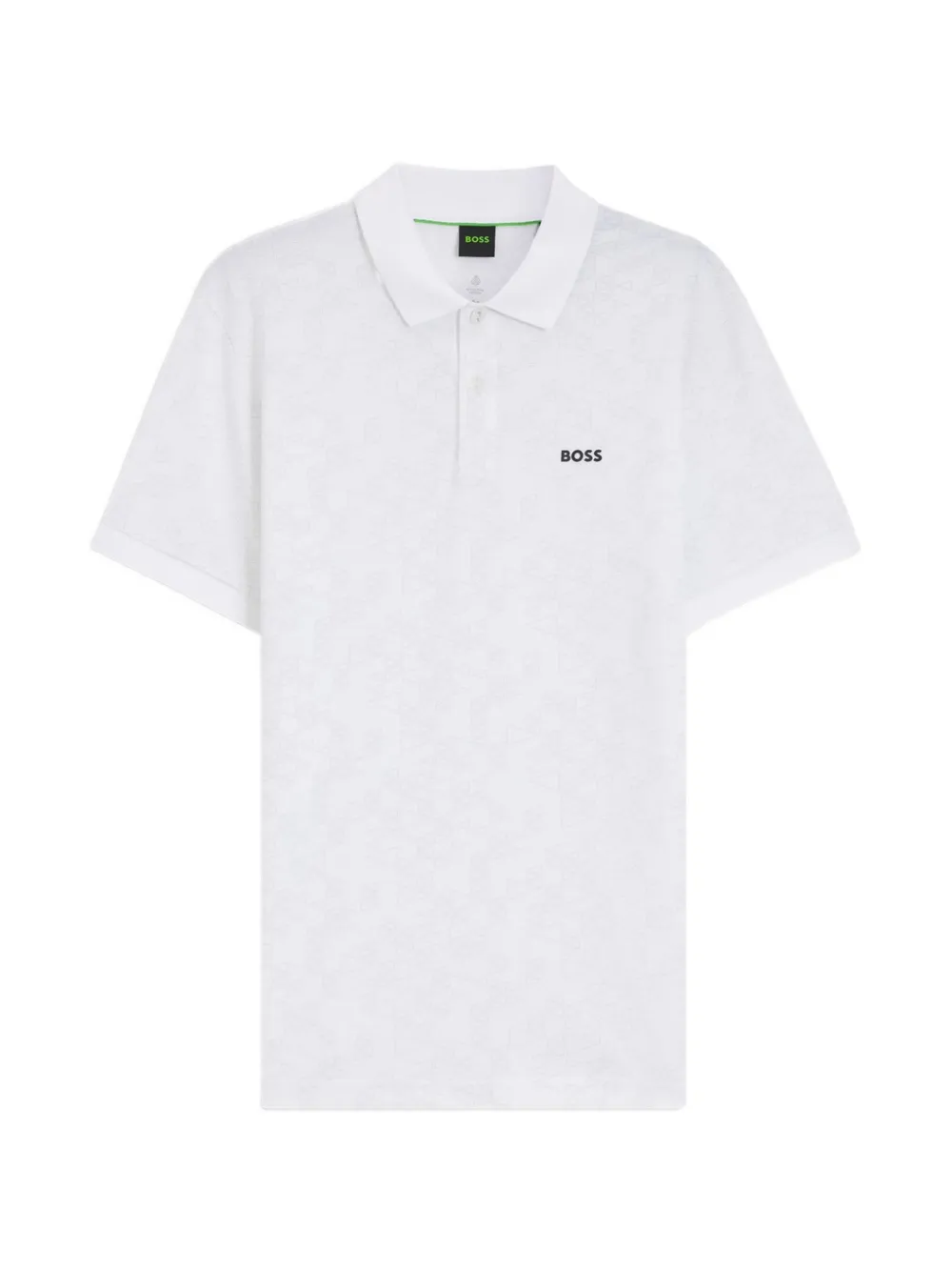 BOSS Poloshirt mit Logo-Print - Weiß