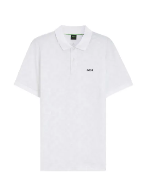 BOSS playera tipo polo con logo estampado