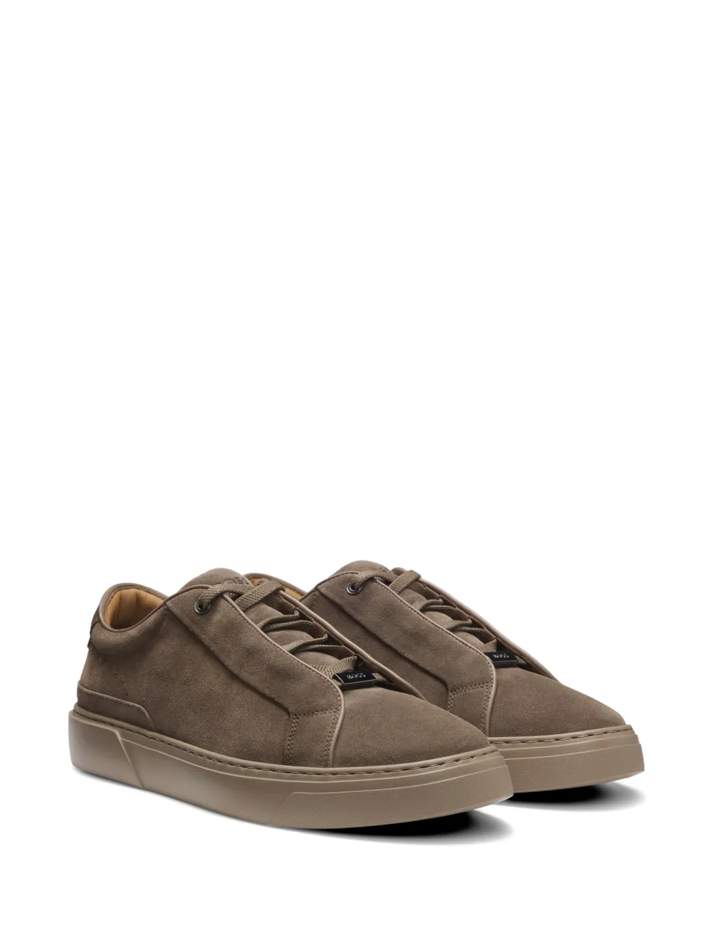 BOSS Suède sneakers Bruin
