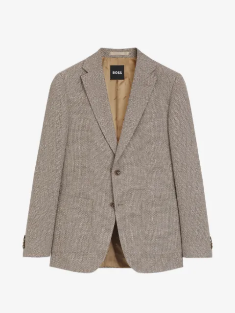 BOSS slim-fit single-breasted blazer