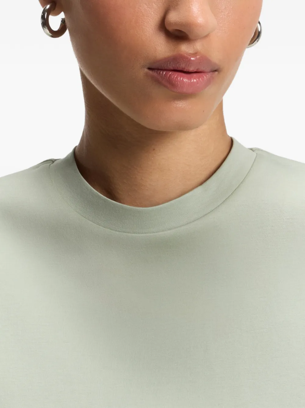 BOSS T-shirt van gemerceriseerd katoen Groen