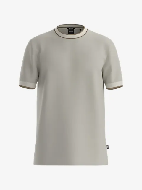 BOSS structured cotton T-shirt