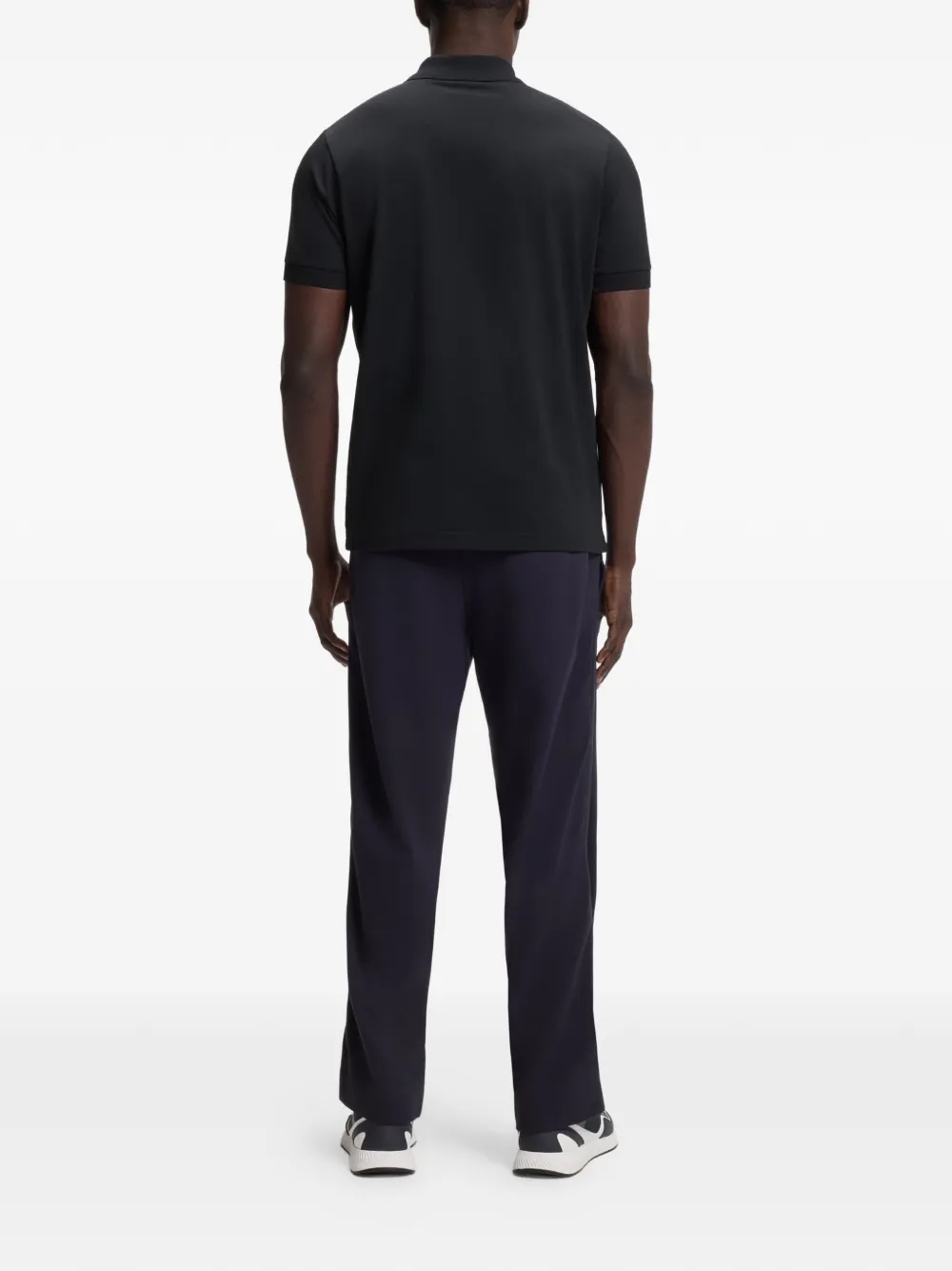 BOSS Regular-fit poloshirt met geborduurd logo Blauw