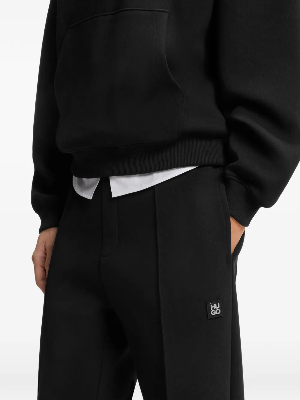 HUGO Trainingsbroek met logopatch Zwart