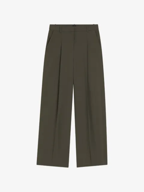BOSS Calça de crepe com pregas