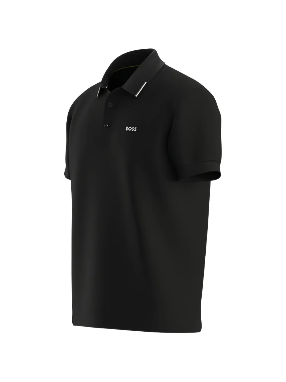 BOSS Paddy katoenen poloshirt Zwart