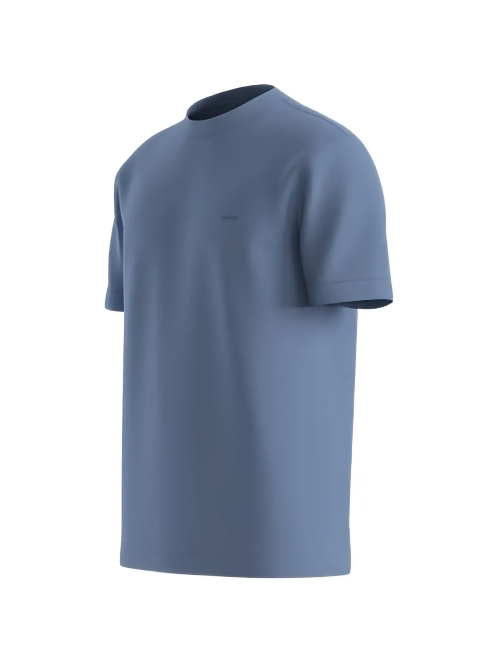 BOSS T-shirt met logodetail Blauw