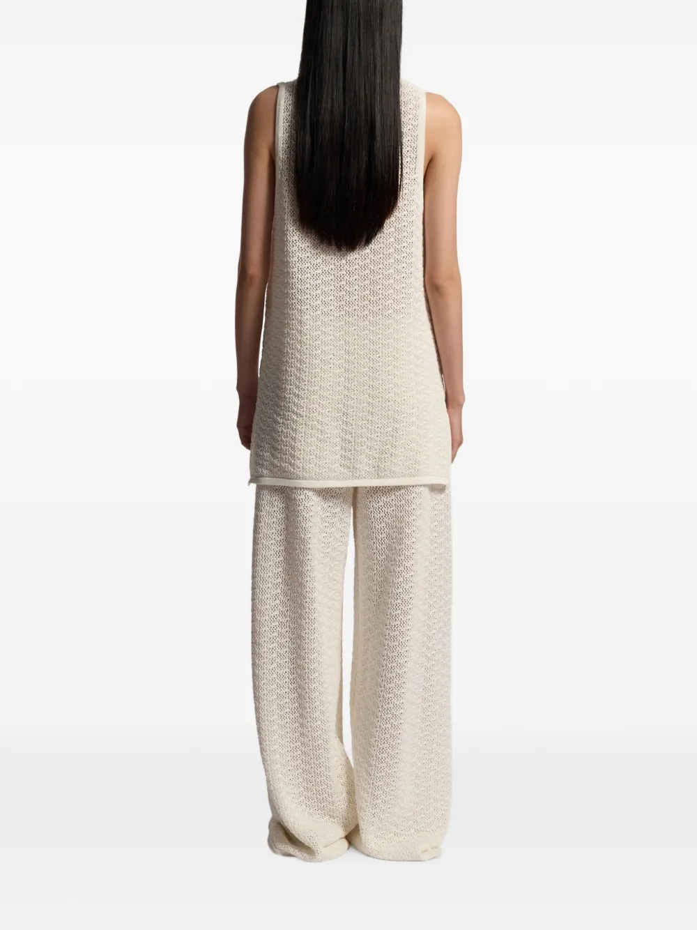 BOSS Mouwloze top Beige