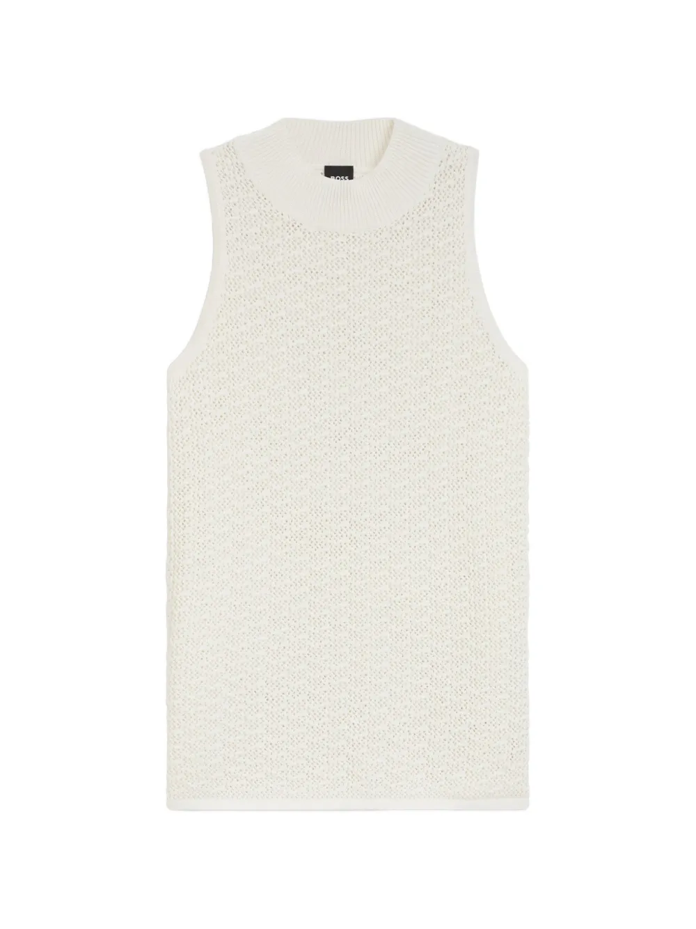 BOSS Mouwloze top Beige