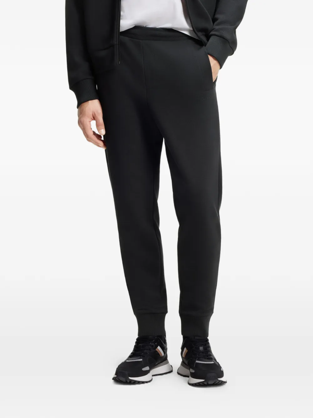 BOSS Trainingsbroek met geborduurd logo Blauw