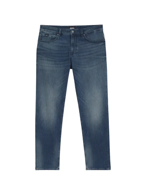 BOSS Calça jeans reta em jeans stretch