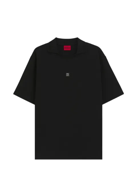 HUGO Poloshirt mit Logo-Patch