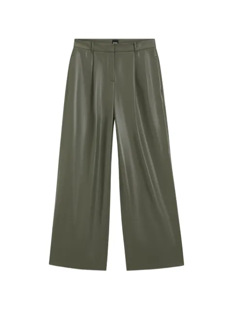 BOSS pantalones anchos con pinzas