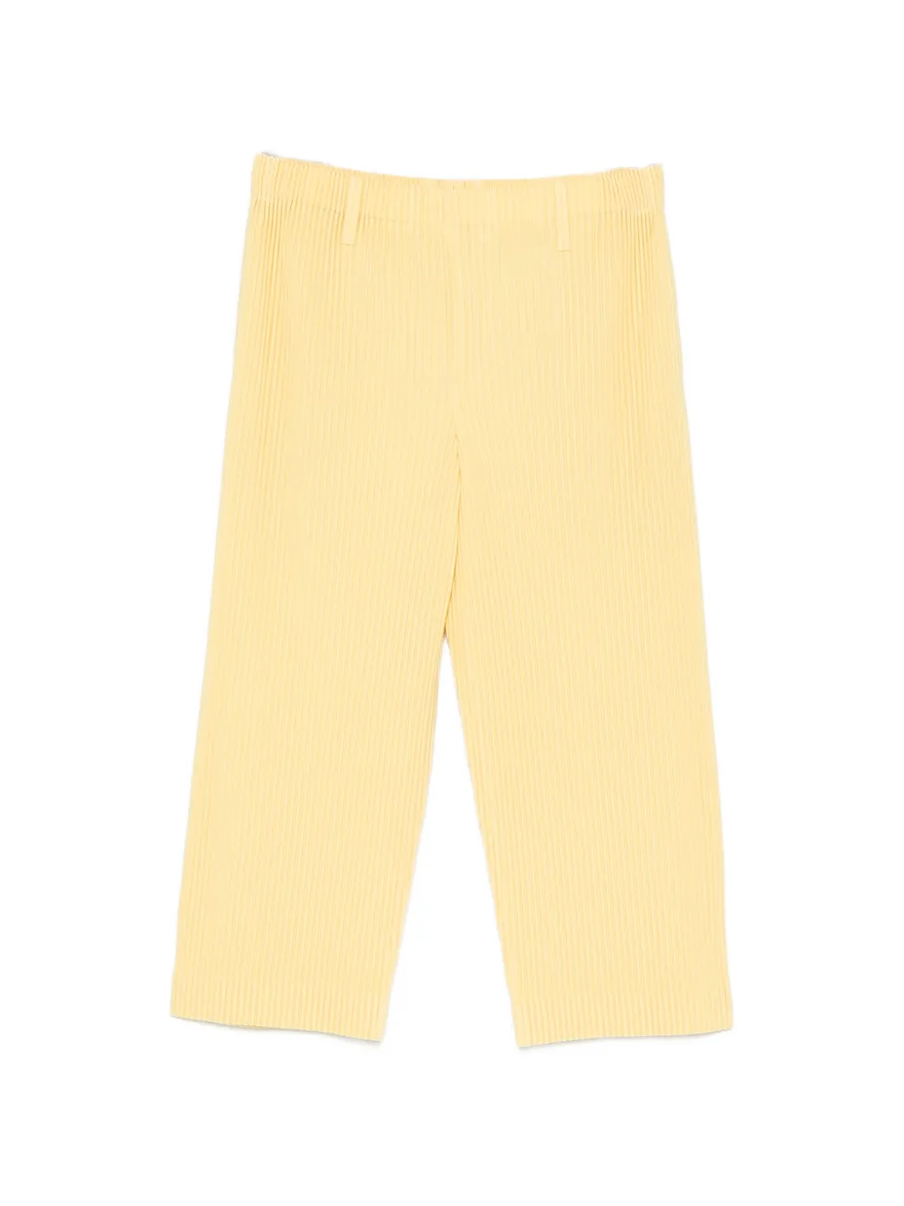 Homme Plissé Issey Miyake Tailored Pleats 2 cropped trousers - Yellow