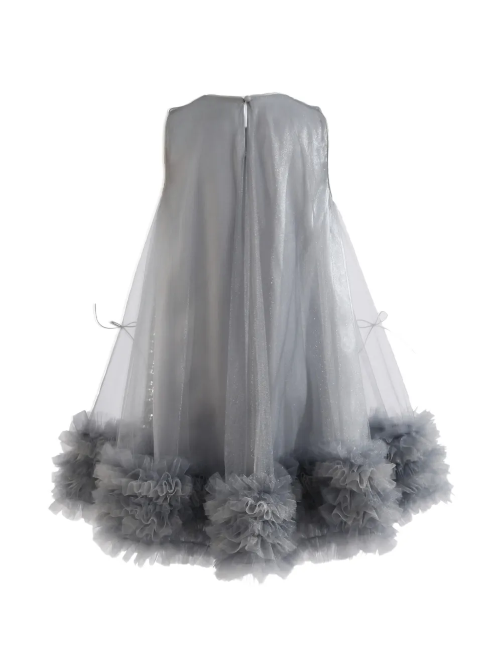 Tulleen Evangeline jurk met pailletten Blauw