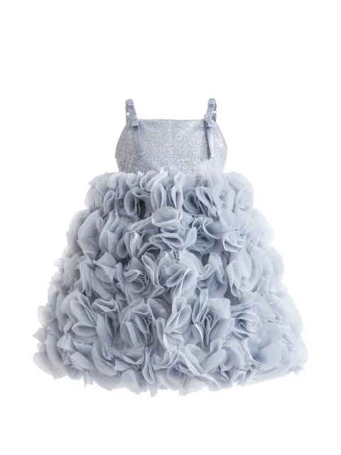 Tulleen Arabella glittered ruffled dress
