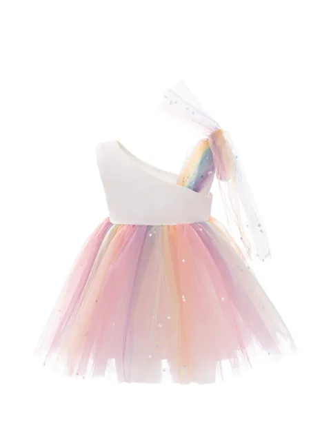 Mimi Tutu one-shoulder star-embellished dress