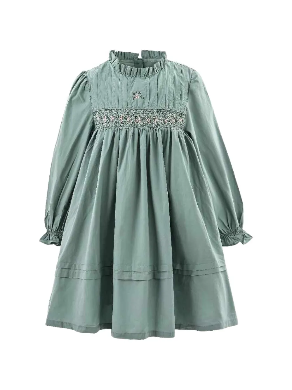 Sweet Cactus smocked gathered dress - Verde