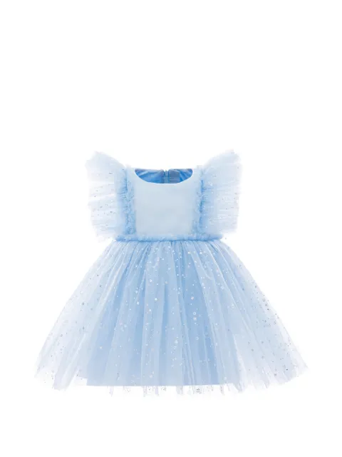 Mimi Tutu glitter-star ruffled dress
