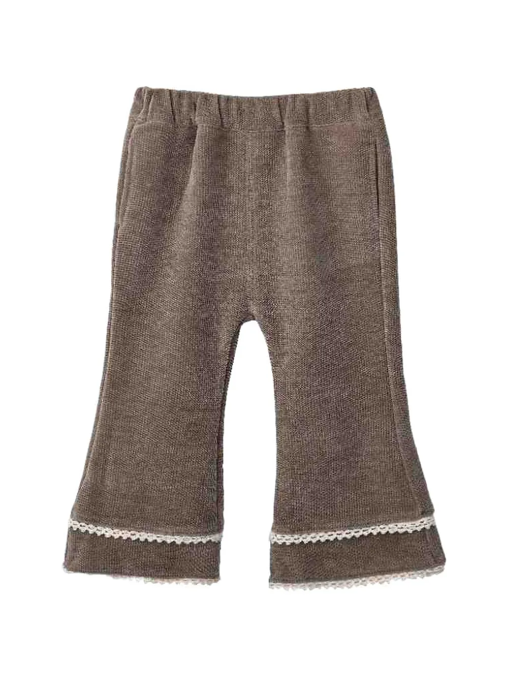 Sweet Cactus Trui en broek set met Peter Pan kraag Bruin