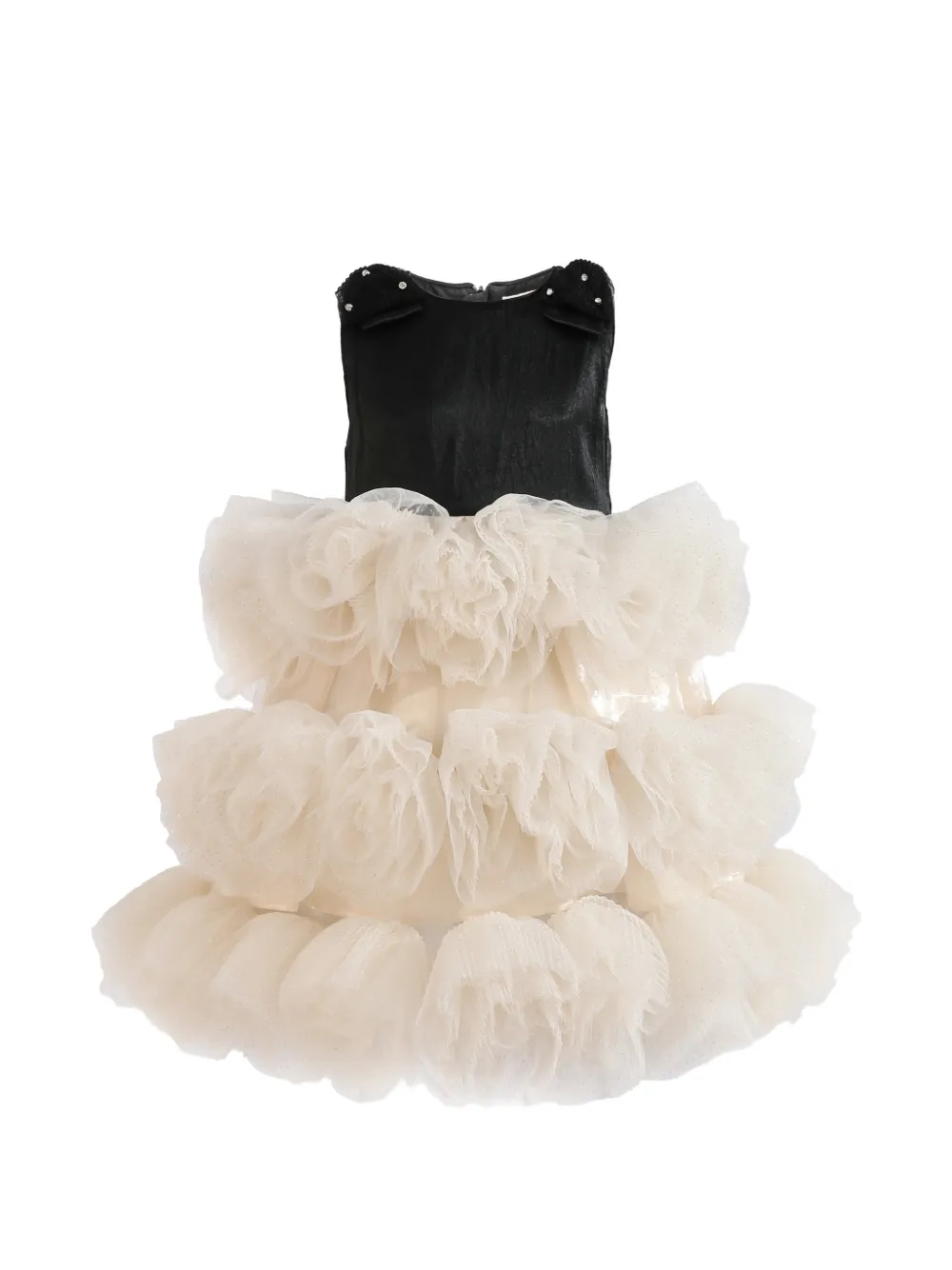 Tulleen Celestine ruffled dress - Toni neutri