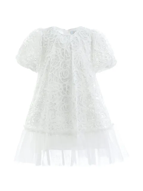 Sweet Cactus embroidered tulle-trim dress