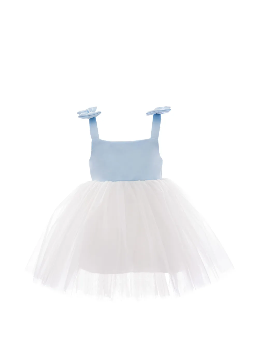 Mimi Tutu tulle-skirt bow-detail dress - Bianco