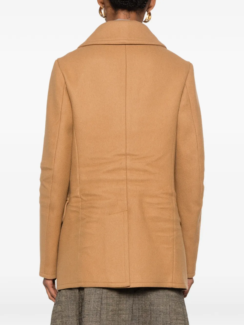 DSQUARED2 Jas met dubbele rij knopen en halssluiting Bruin