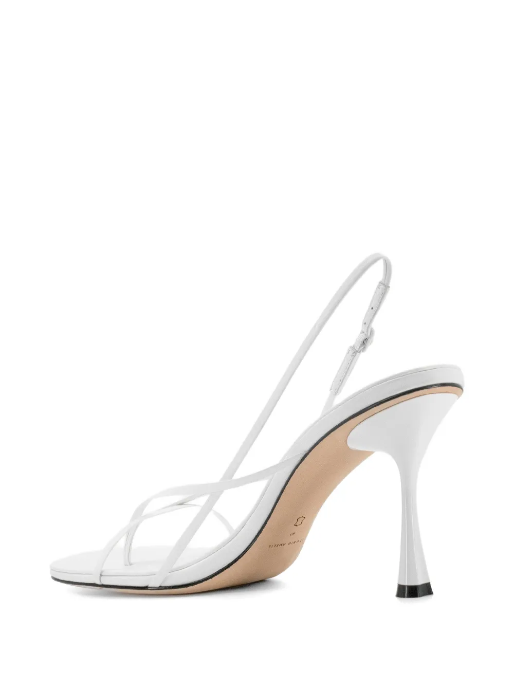 Studio Amelia Wishbone 90 slingback sandalen Wit
