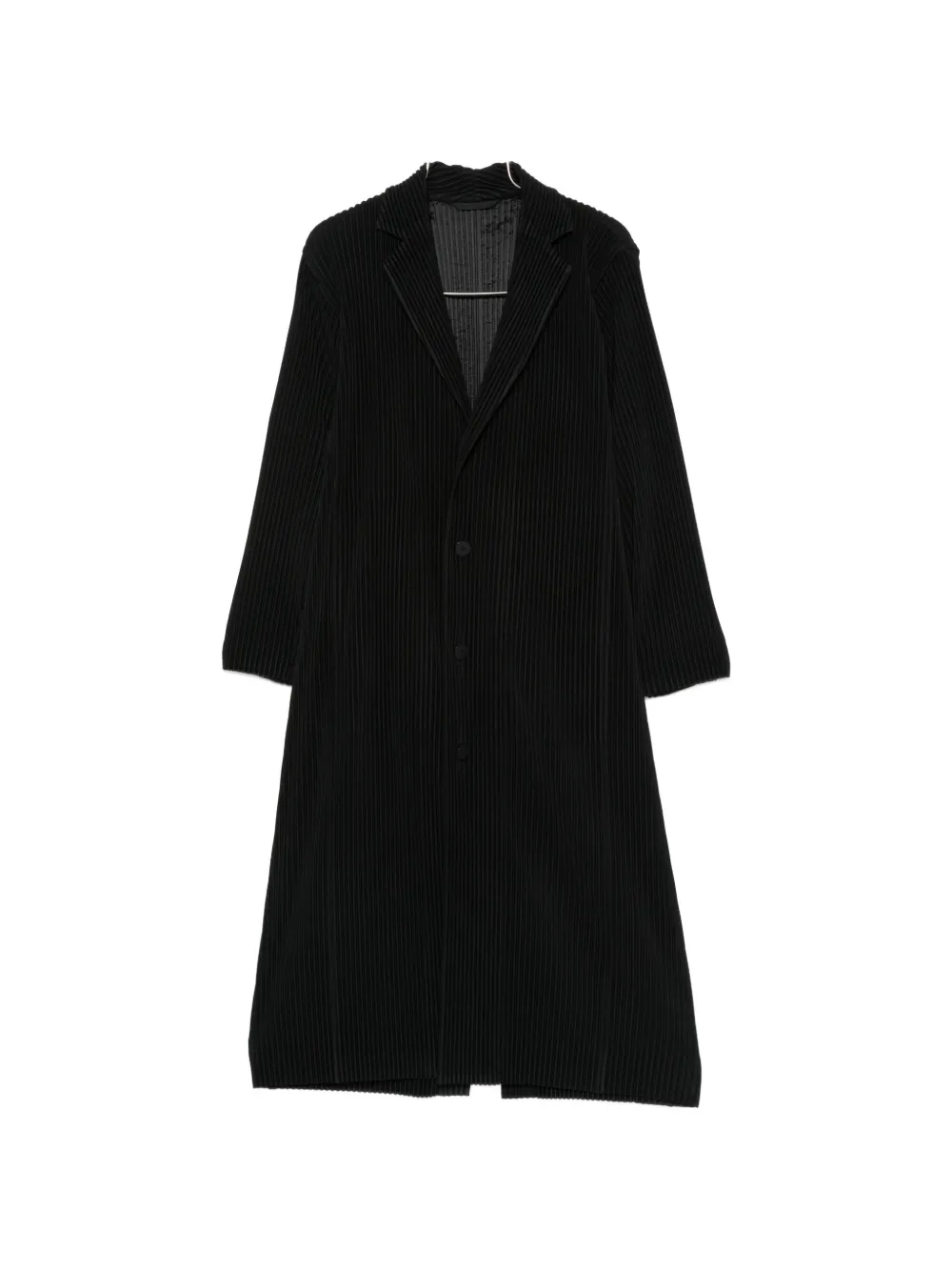 Homme Plissé Issey Miyake plissé-effect single-breasted coat - Nero