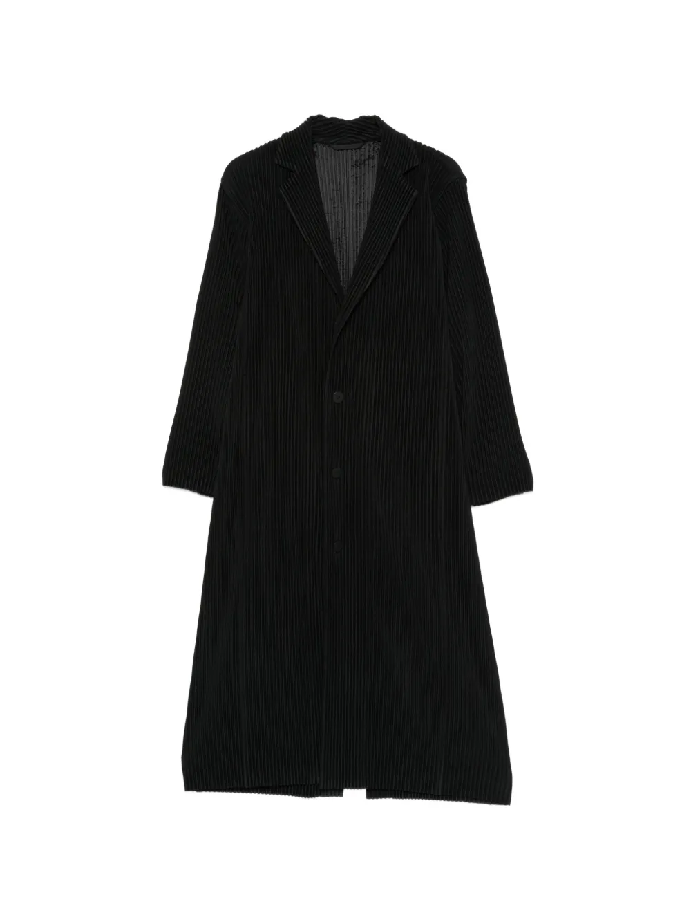 Homme Plissé Issey Miyake plissé-effect single-breasted coat - Nero
