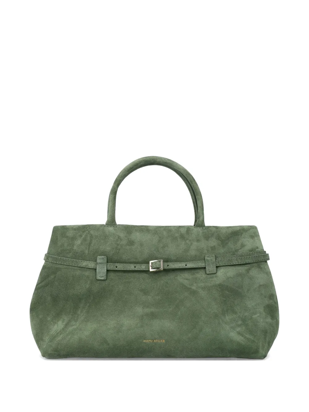 Manu Atelier Le Cambon 35 suede tote bag - Verde