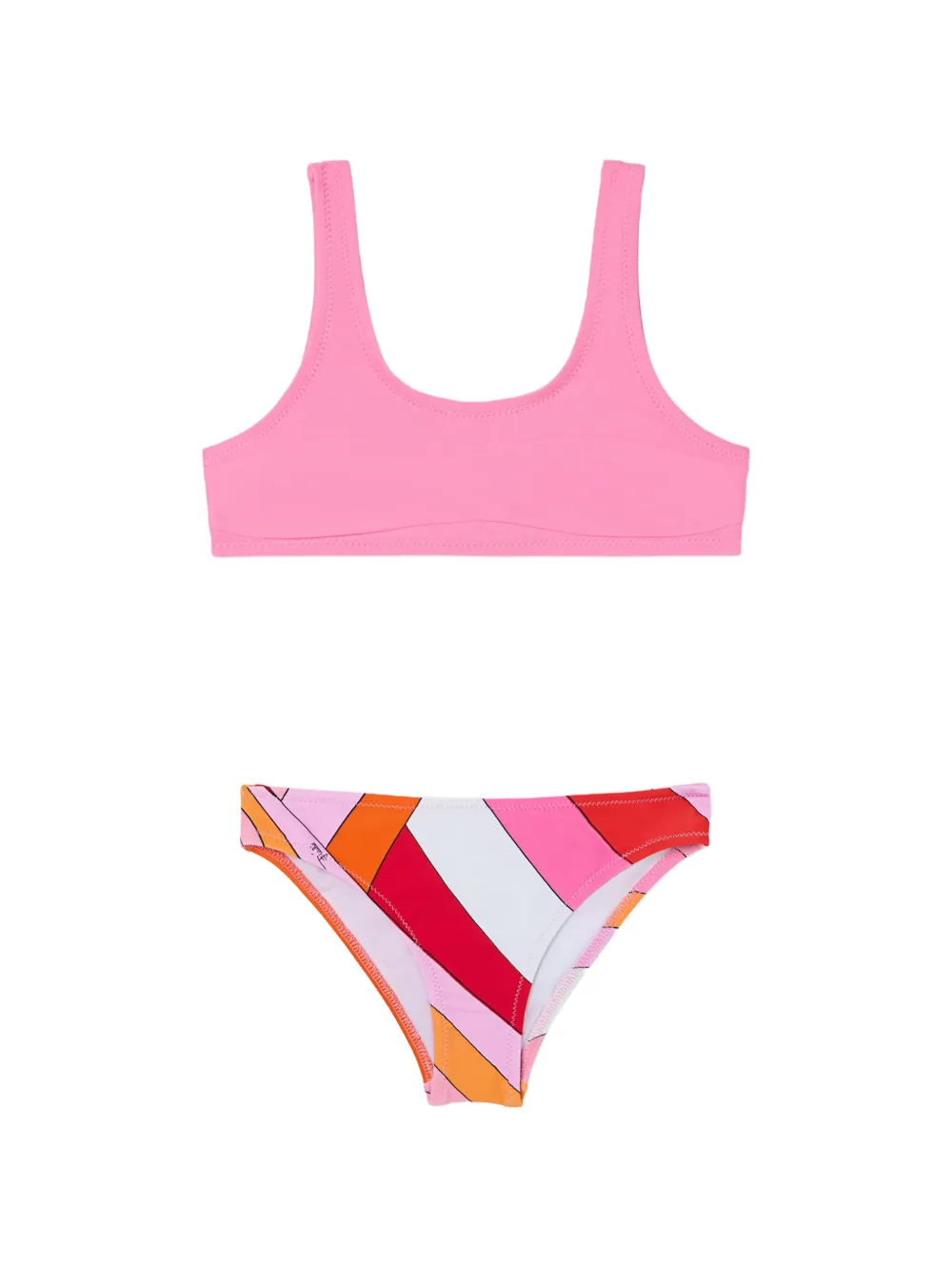 PUCCI Junior bikini set with printed bottoms - Rosa