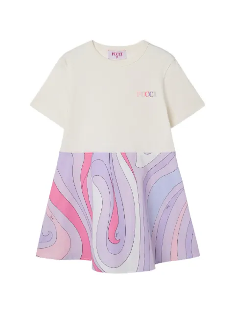PUCCI Junior Marmo-print dress