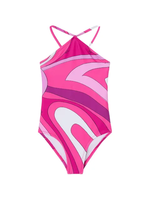 PUCCI Junior traje de baño con estampado Marmo
