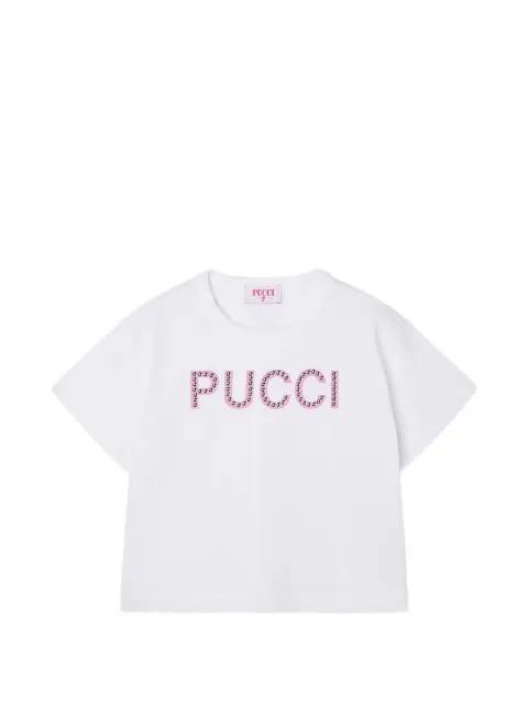 PUCCI Junior camiseta con logo decorado