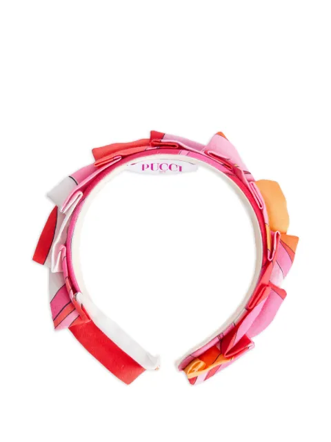 PUCCI Junior Onde print headband