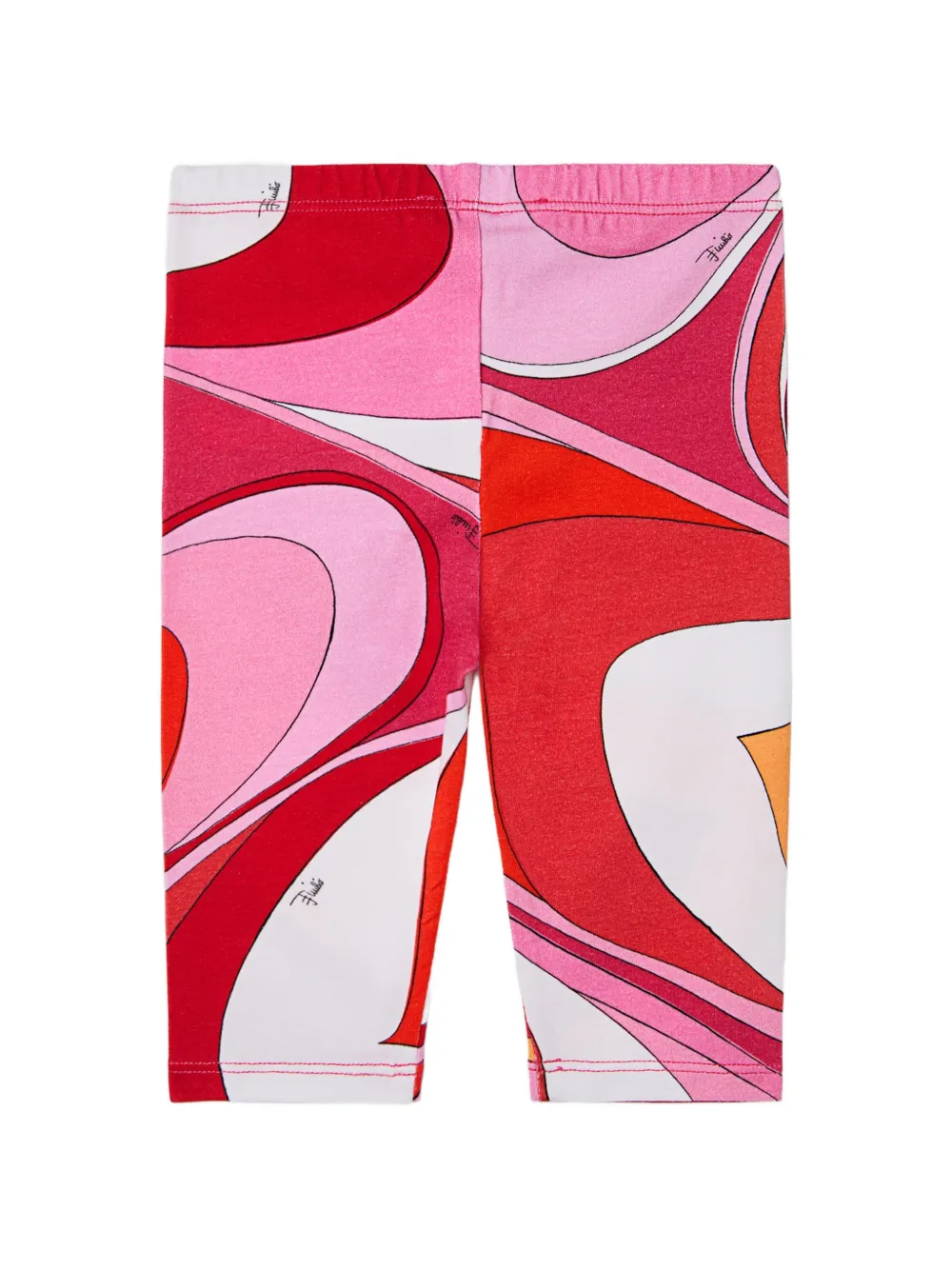  Pucci Junior Leggins Con Estampado Onde - Rojo 