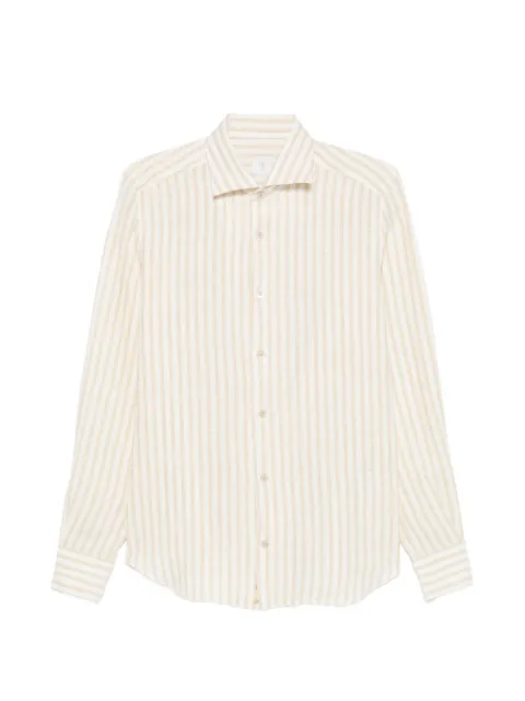 Eleventy striped linen shirt