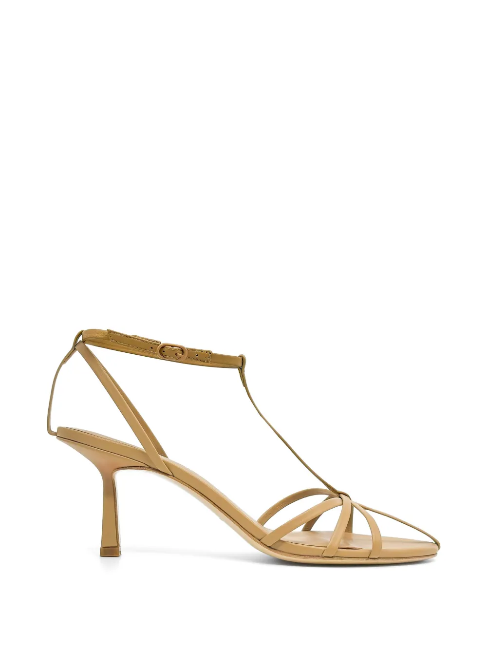 Studio Amelia Aviary gekooide leren sandalen Beige