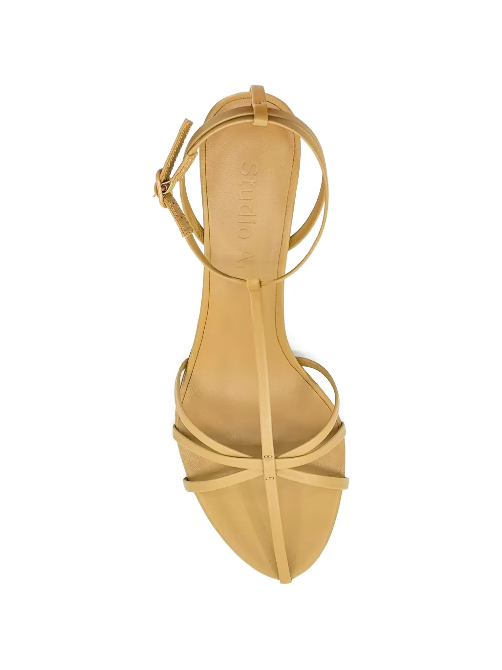 Studio Amelia Aviary gekooide leren sandalen Beige
