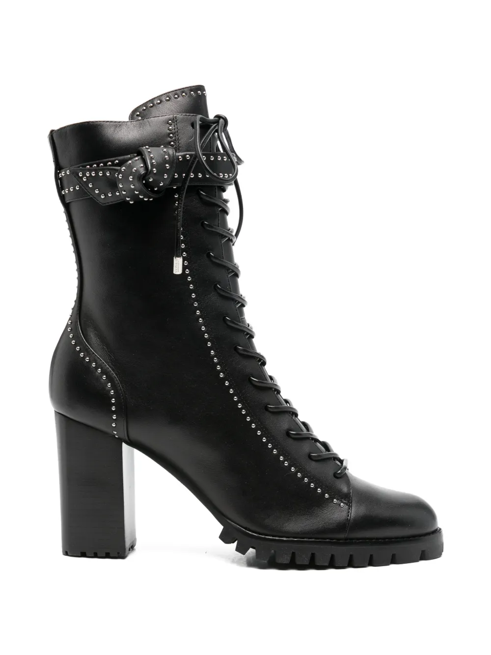 Alexandre Birman stud-embellished lace-up boots - Nero