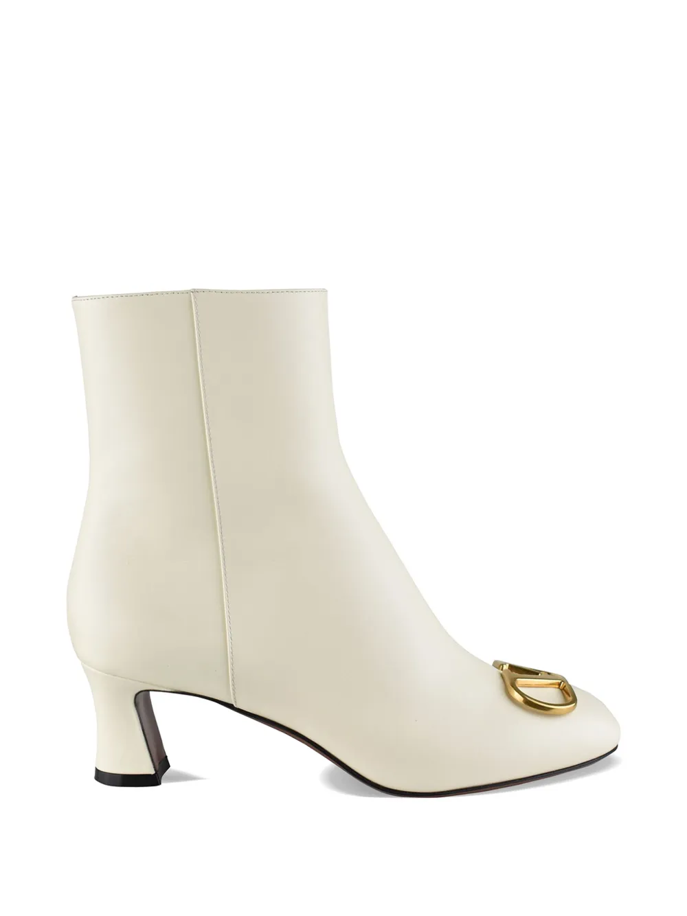 Valentino Garavani VLogo leather boots Beige