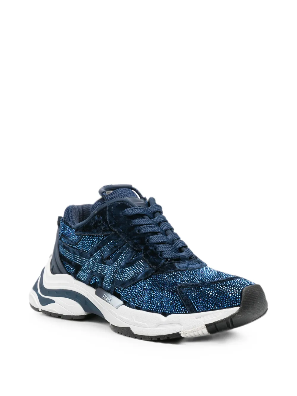 Ash Racer crystal-embellished sneakers Blauw
