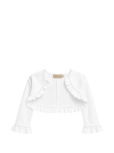 La Stupenderia ruffle-trim cropped cardigan 