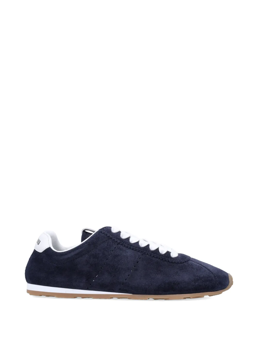 Miu Plume suède sneakers Blauw
